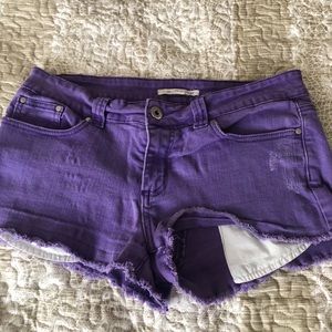 Forever 21 purple slightly destroyed Jean shorts